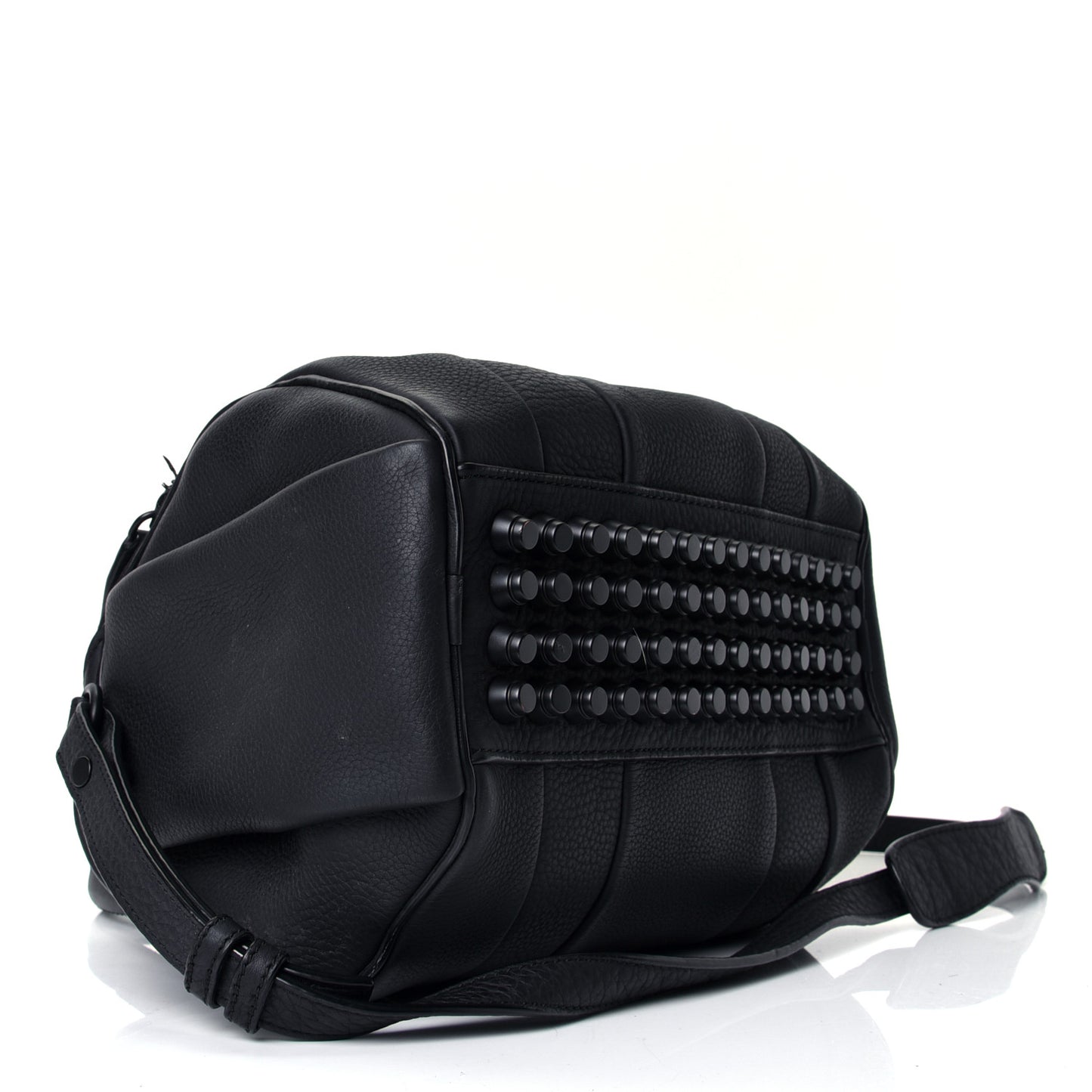 Pebbled Lambskin Rockie Black Matte Black Hardware