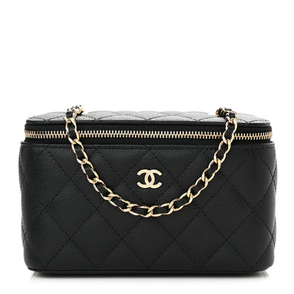 Chanel Caviar Quilted Small Vanity Case With Chain Black 1 of 10
