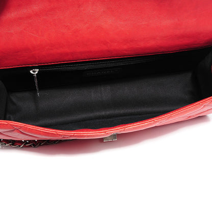 Chanel Washed Lambskin Jumbo Take Away Flap Red 8 of 9