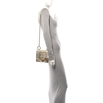 Chanel Metallic Calfskin Cocallover Square Flap Gold 2 of 10
