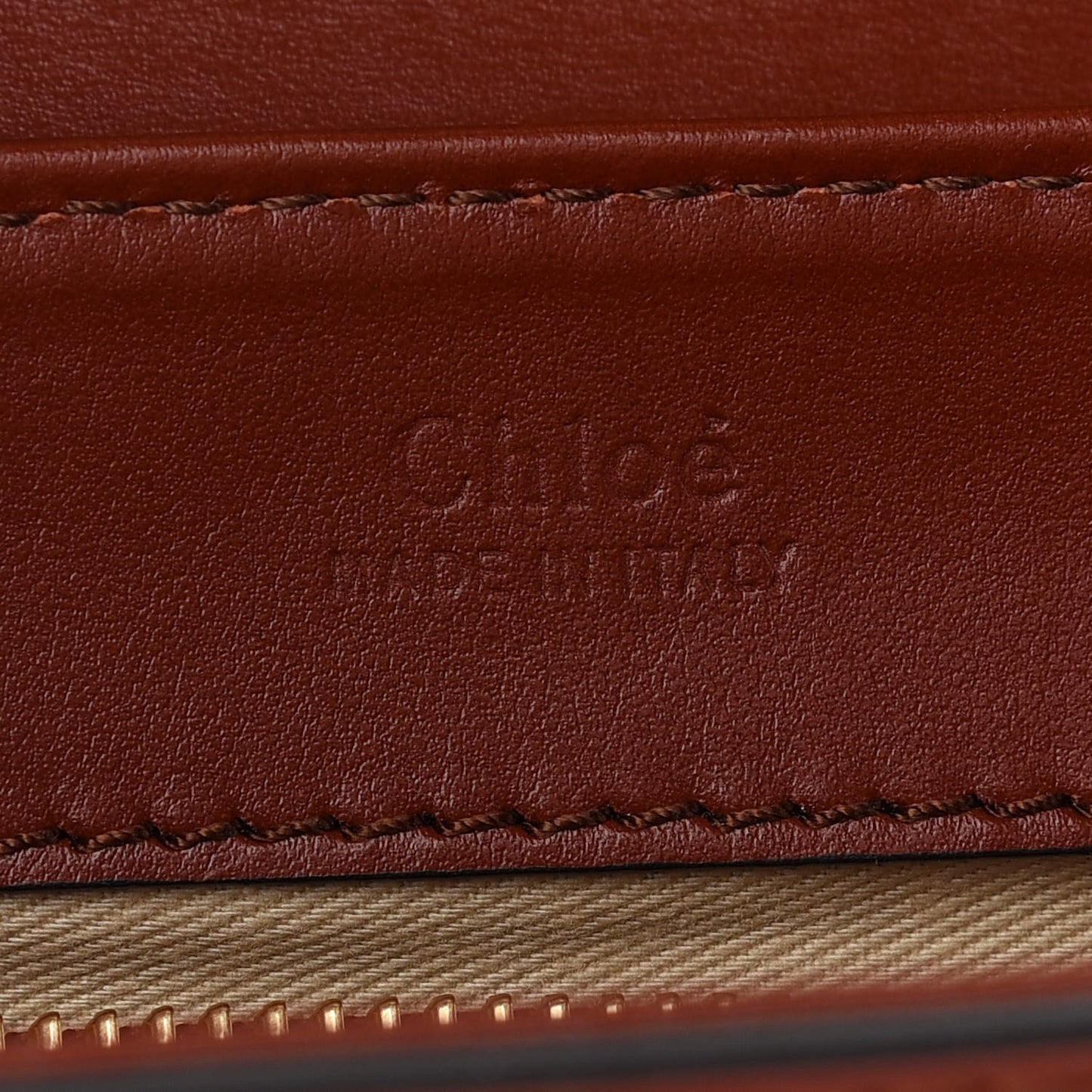Calfskin Small C Double Carry Sepia Brown