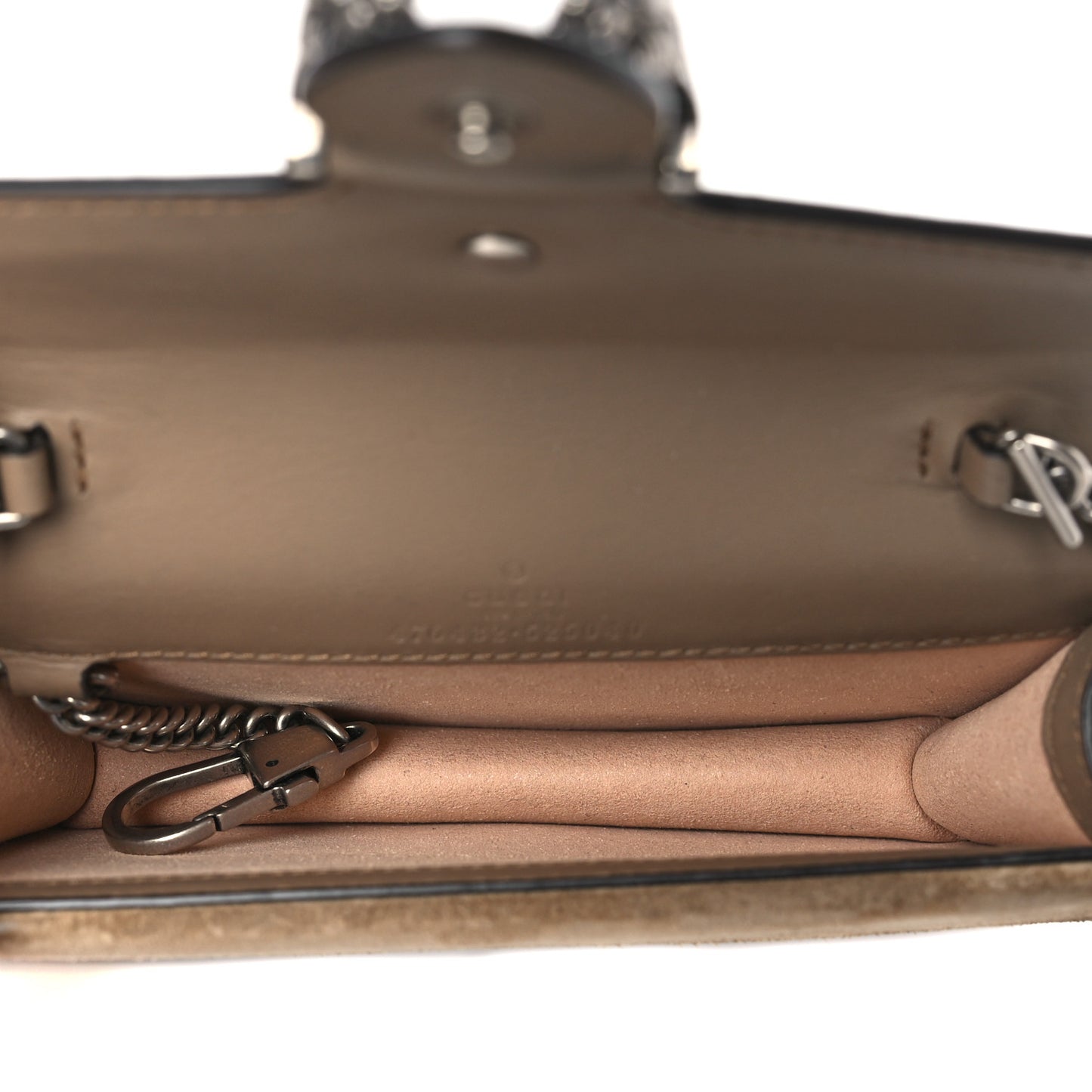 GG Supreme Monogram Super Mini Dionysus Shoulder Bag Taupe