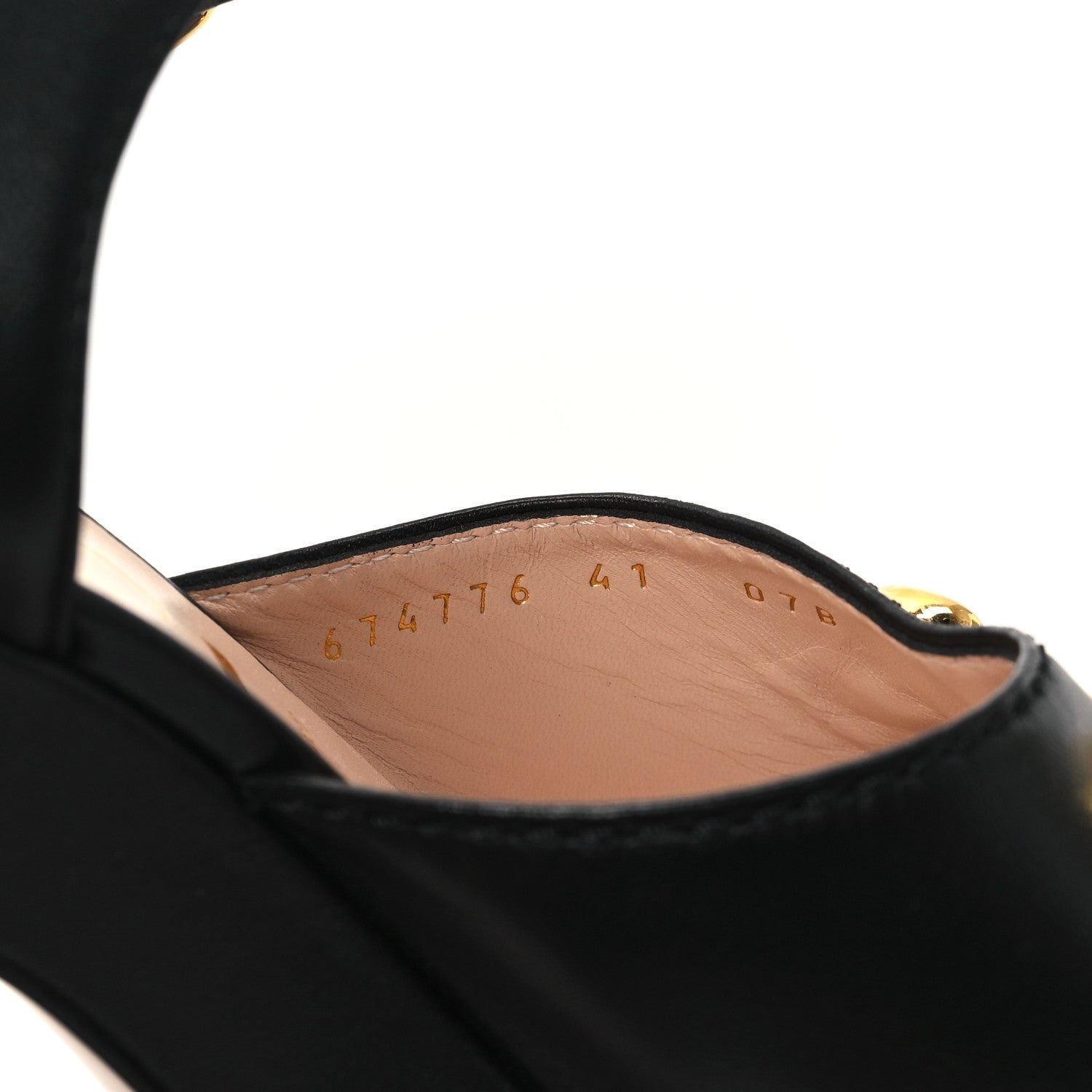 Gucci Nappa Charlotte Horsebit 40/135mm Platform Sandals 41 Black 9 of 10