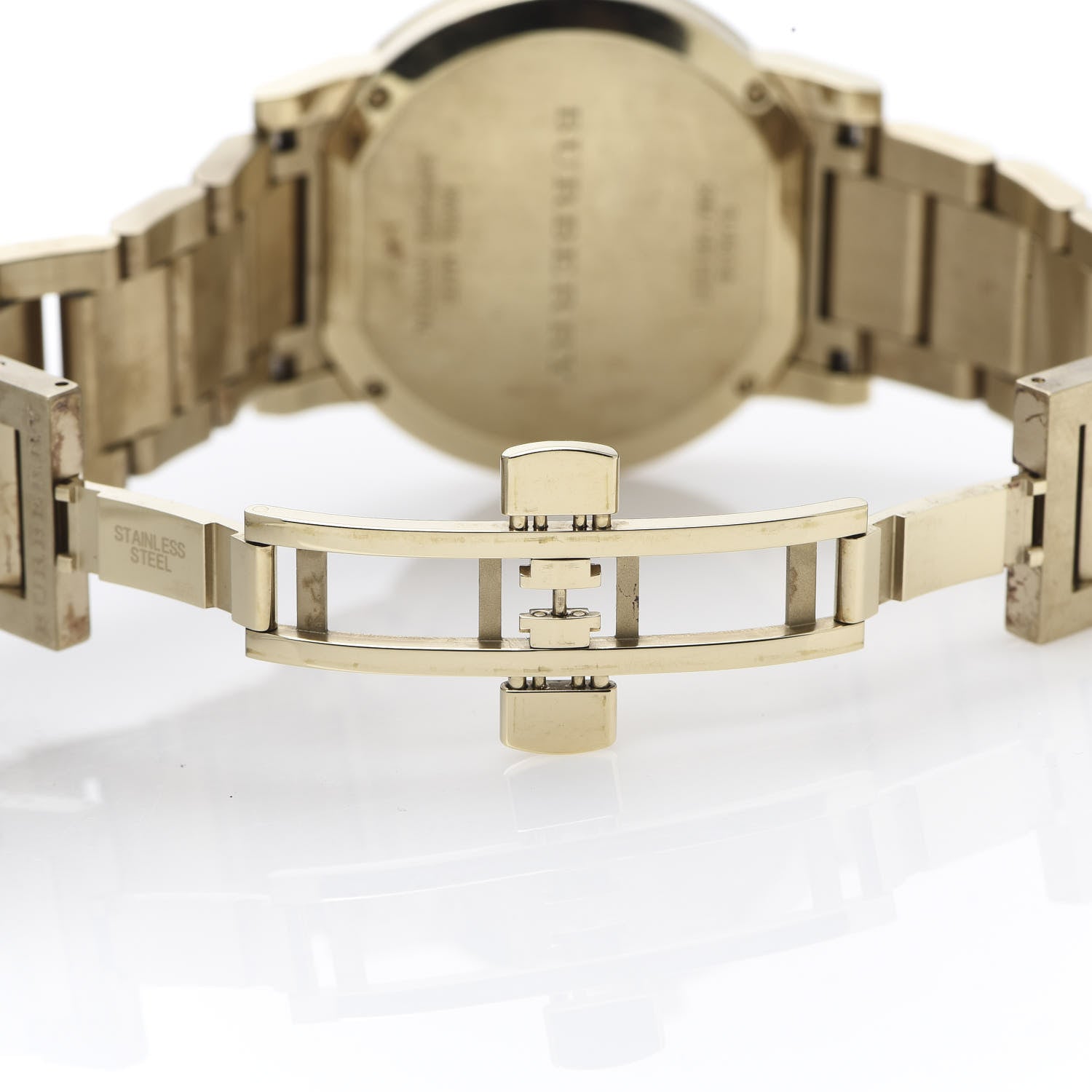 Burberry Stainless Steel 38mm The City Quartz Watch Champagne BU9038 6 of 8