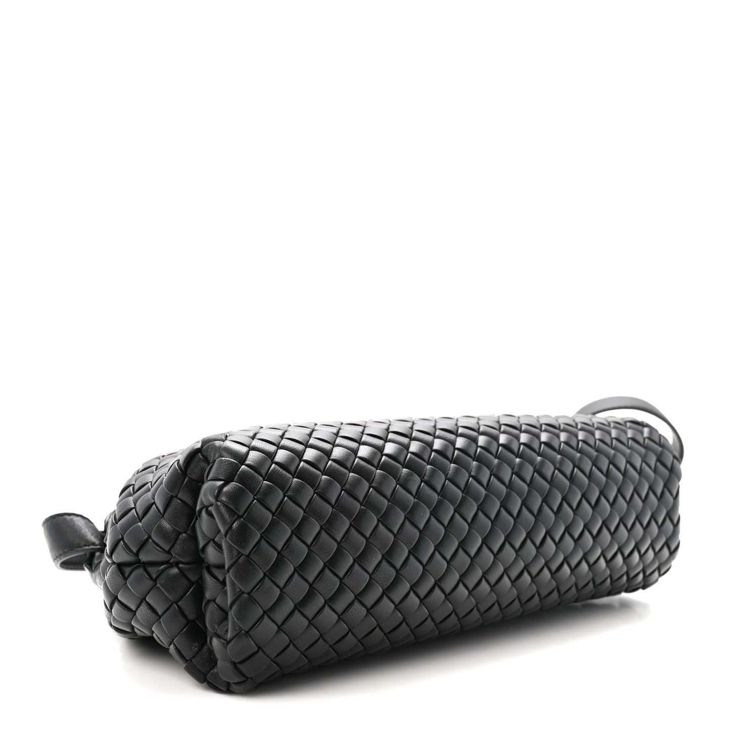 Nappa Intrecciato Padded Small The Top Handle Tote Bag Black