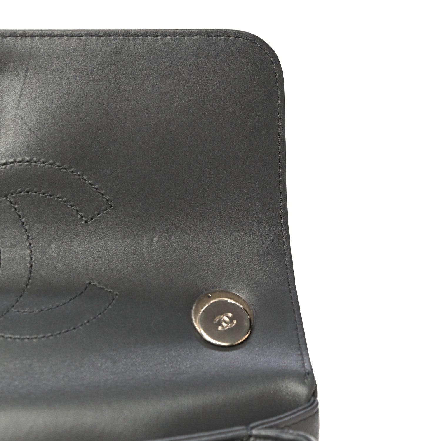 Chanel Lambskin Quilted Small Trendy CC Dual Handle Flap Bag Dark Grey 13 of 18