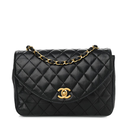Chanel Lambskin Quilted Small Single Flap Black 1 of 17