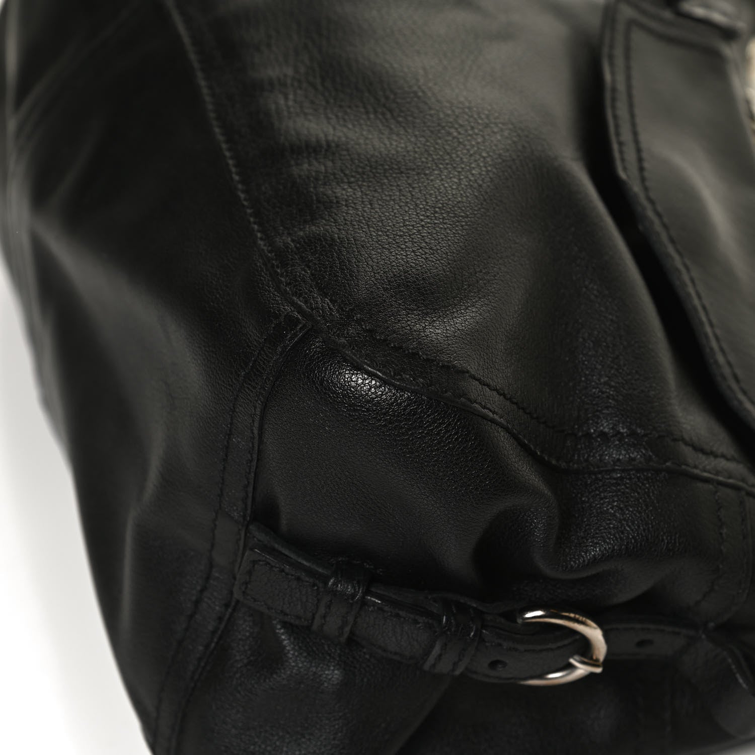 Prada Buffalo Pocket Shoulder Bag Black 9 of 11