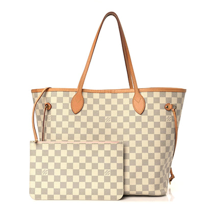 Louis Vuitton Damier Azur Neo Neverfull MM Rose Ballerine 3 of 10
