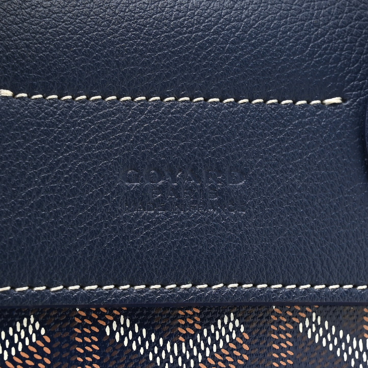 Goyardine Calfskin Mini Alpin Backpack Navy
