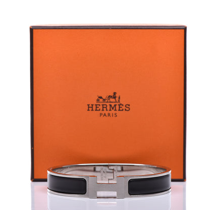 Hermes Matte Enamel Narrow Clic Clac HH Bracelet GM Black 6 of 6