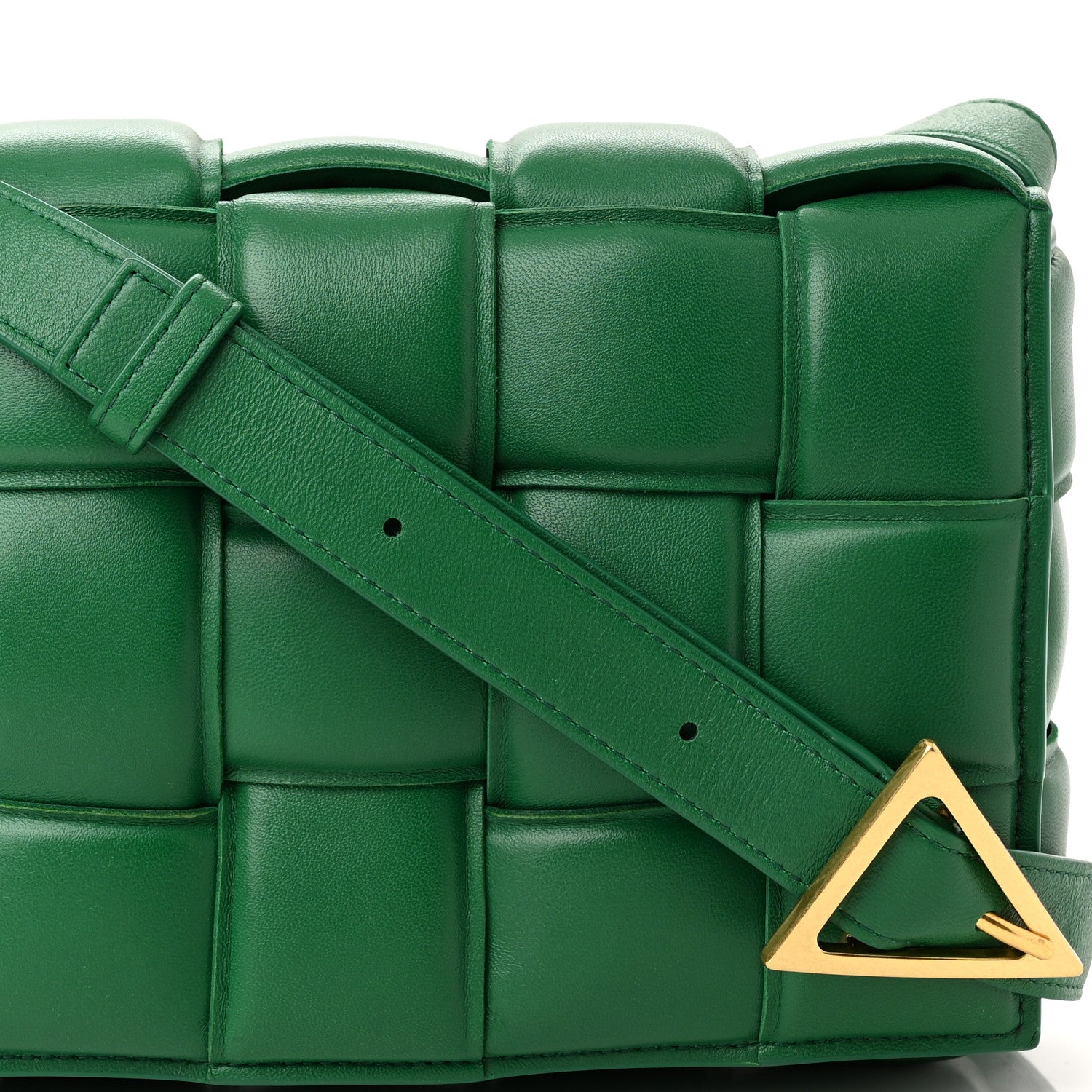 Bottega Veneta Nappa Maxi Intreccio Padded Cassette Crossbody Bag Racing Green 7 of 9