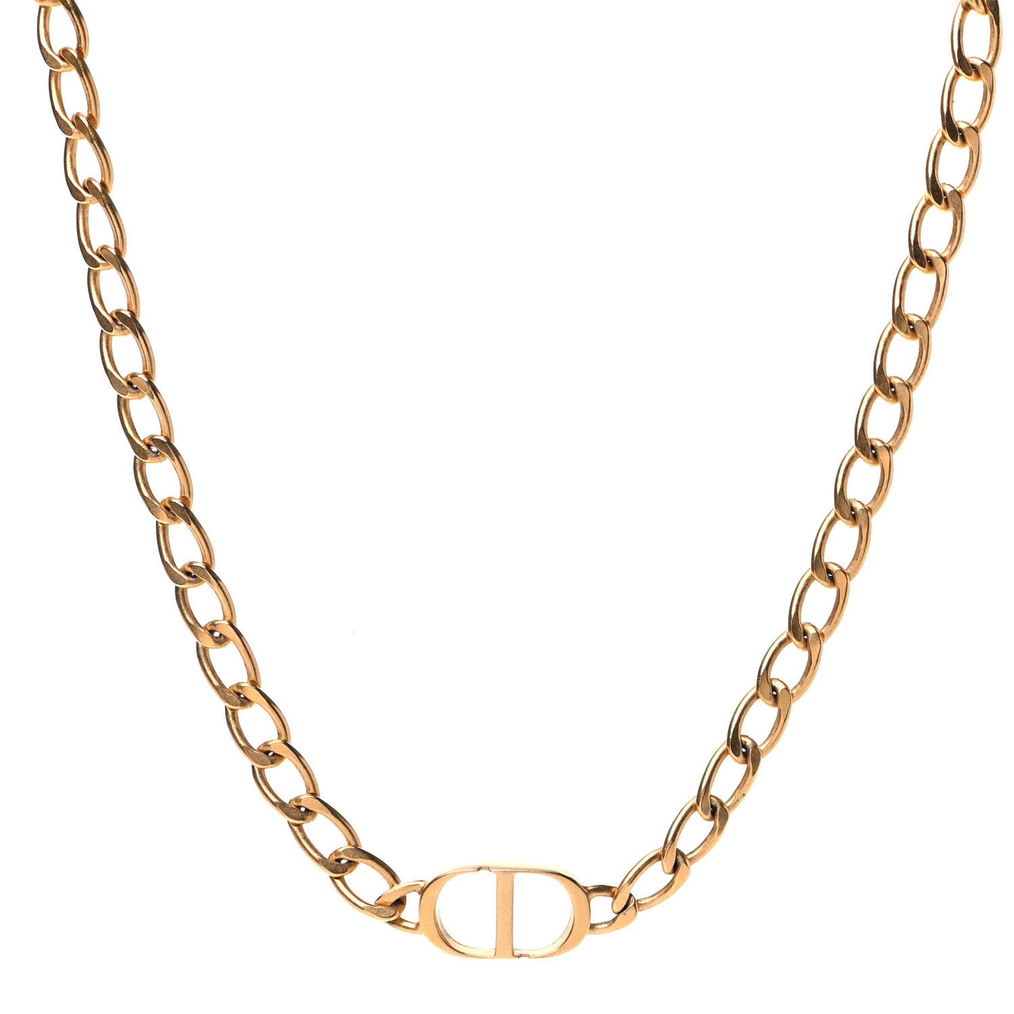 Metal Petit CD Choker Necklace Gold