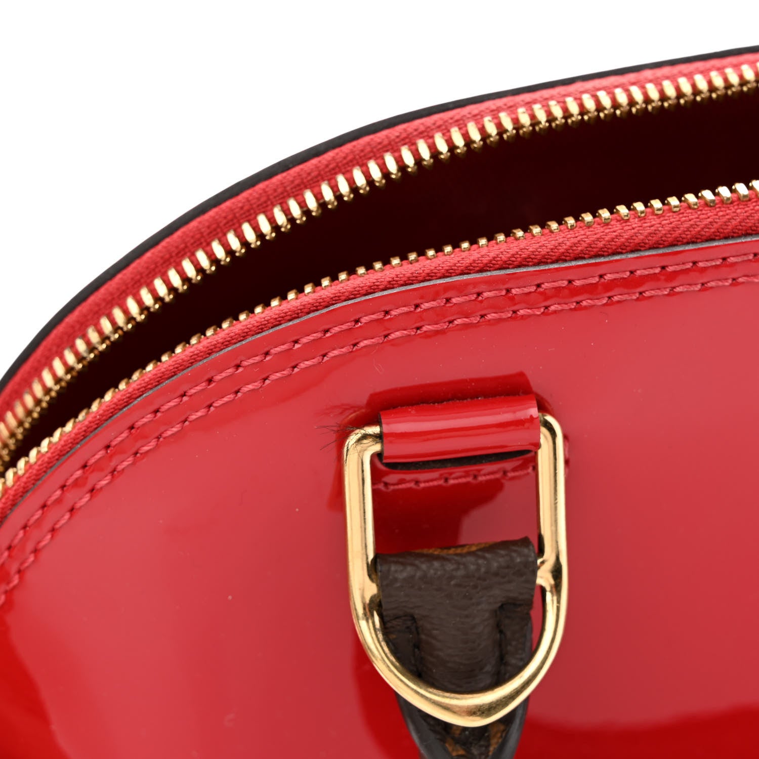 Louis Vuitton Patent Monogram Alma BB Scarlet 11 of 12