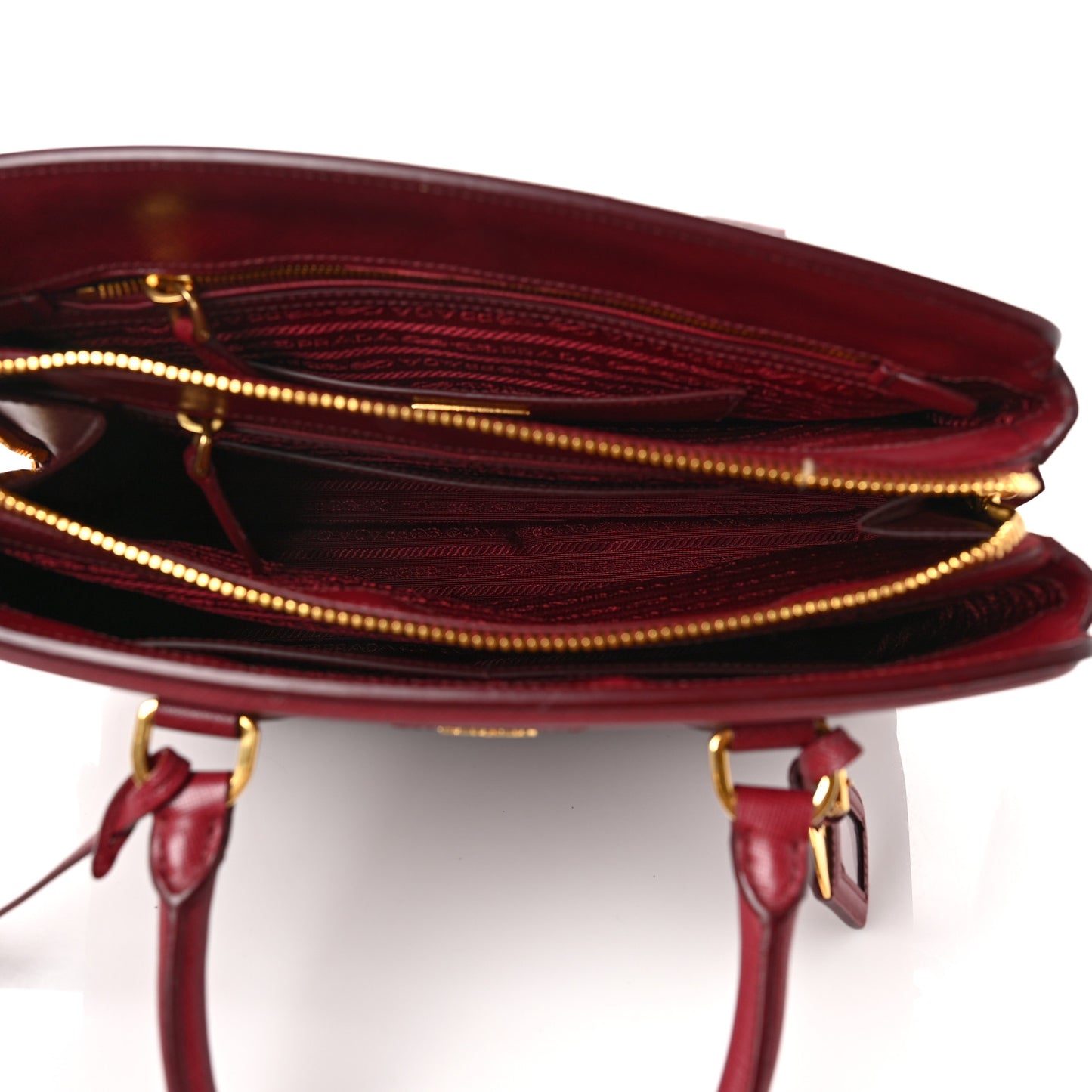 Saffiano Vernice Small Promenade Tote Cerise