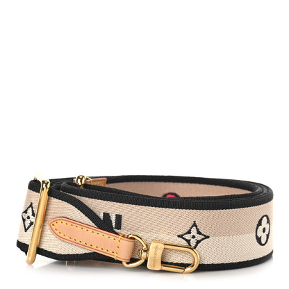 Louis Vuitton Jacquard Speedy Bandouliere 20 Shoulder Strap Black 1 of 4