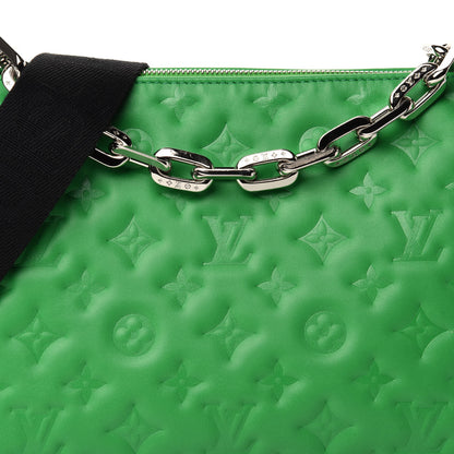 Louis Vuitton Lambskin Embossed Monogram Coussin PM LV Motion Green 10 of 11