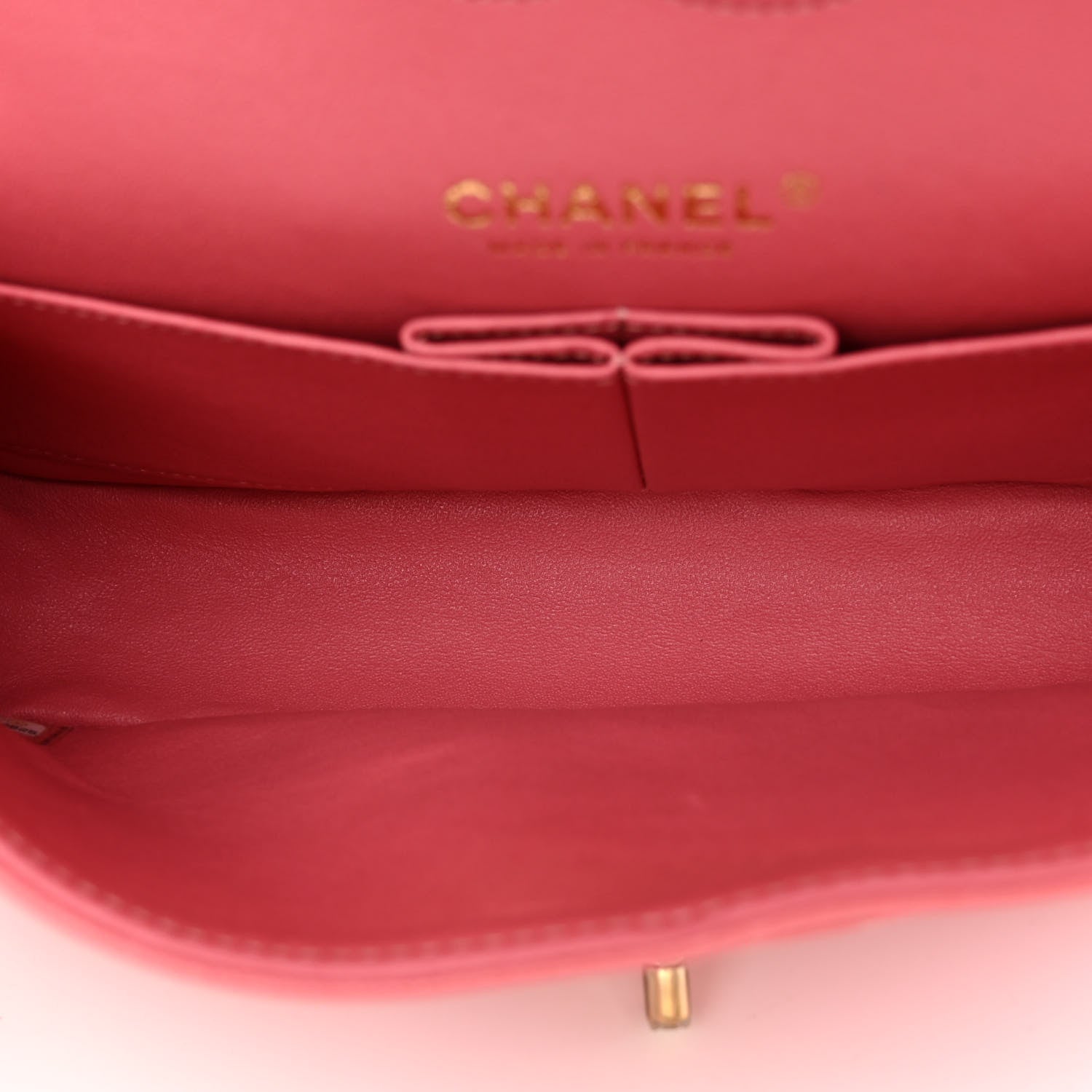 Chanel Metallic Caviar Quilted Medium Double Flap Pink 5 of 10
