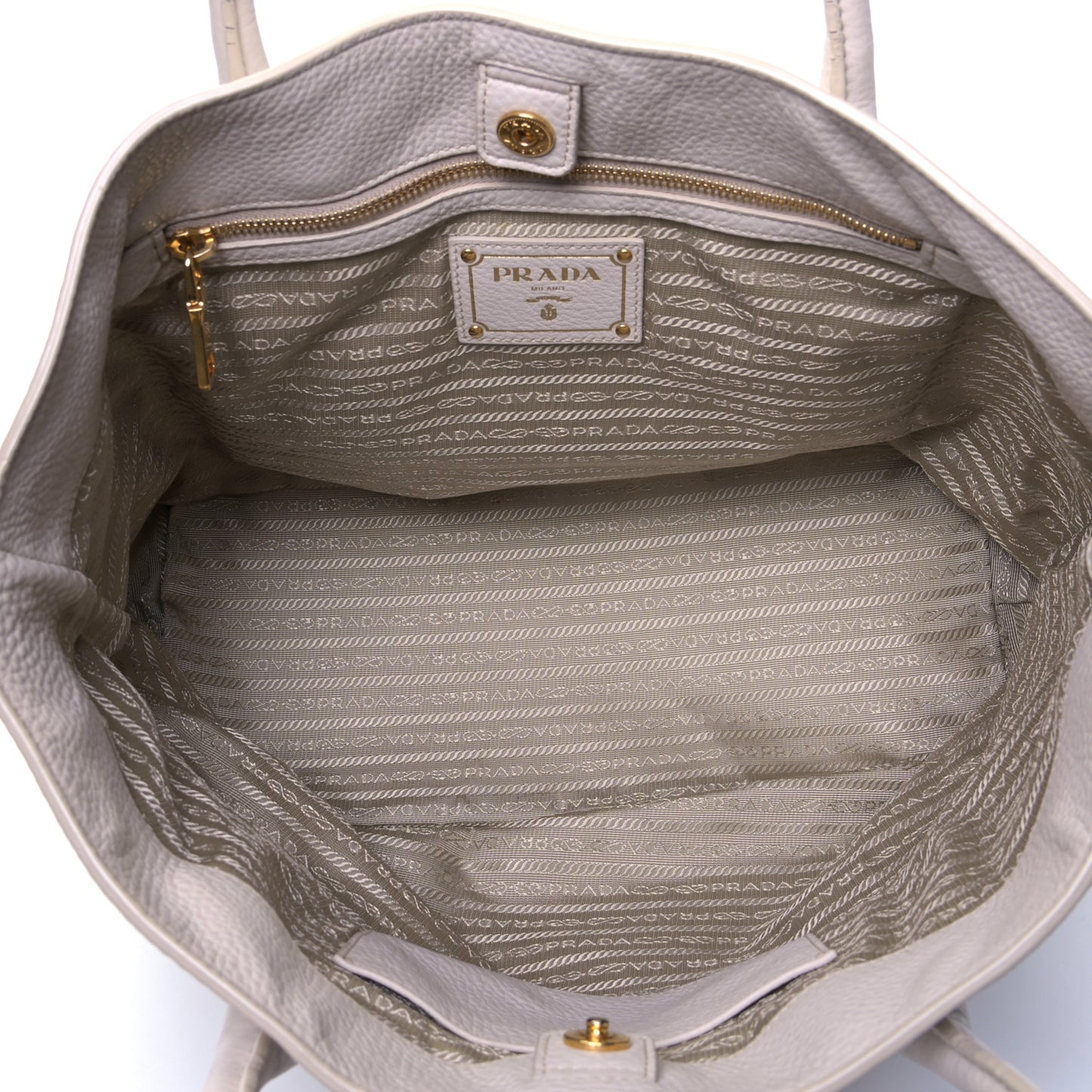 Vitello Daino Shopping Tote Pomice