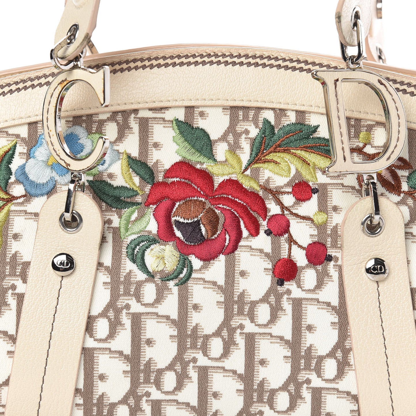 Monogram Vintage Flowers Bowler Beige
