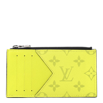 Louis Vuitton Monogram Taiga Coin Card Holder Yellow 1 of 6