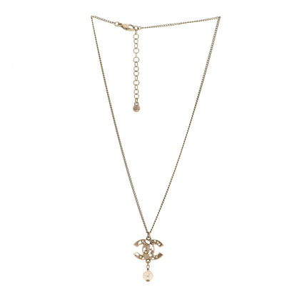 Chanel Pearl CC Drop Necklace Gold 3 of 7