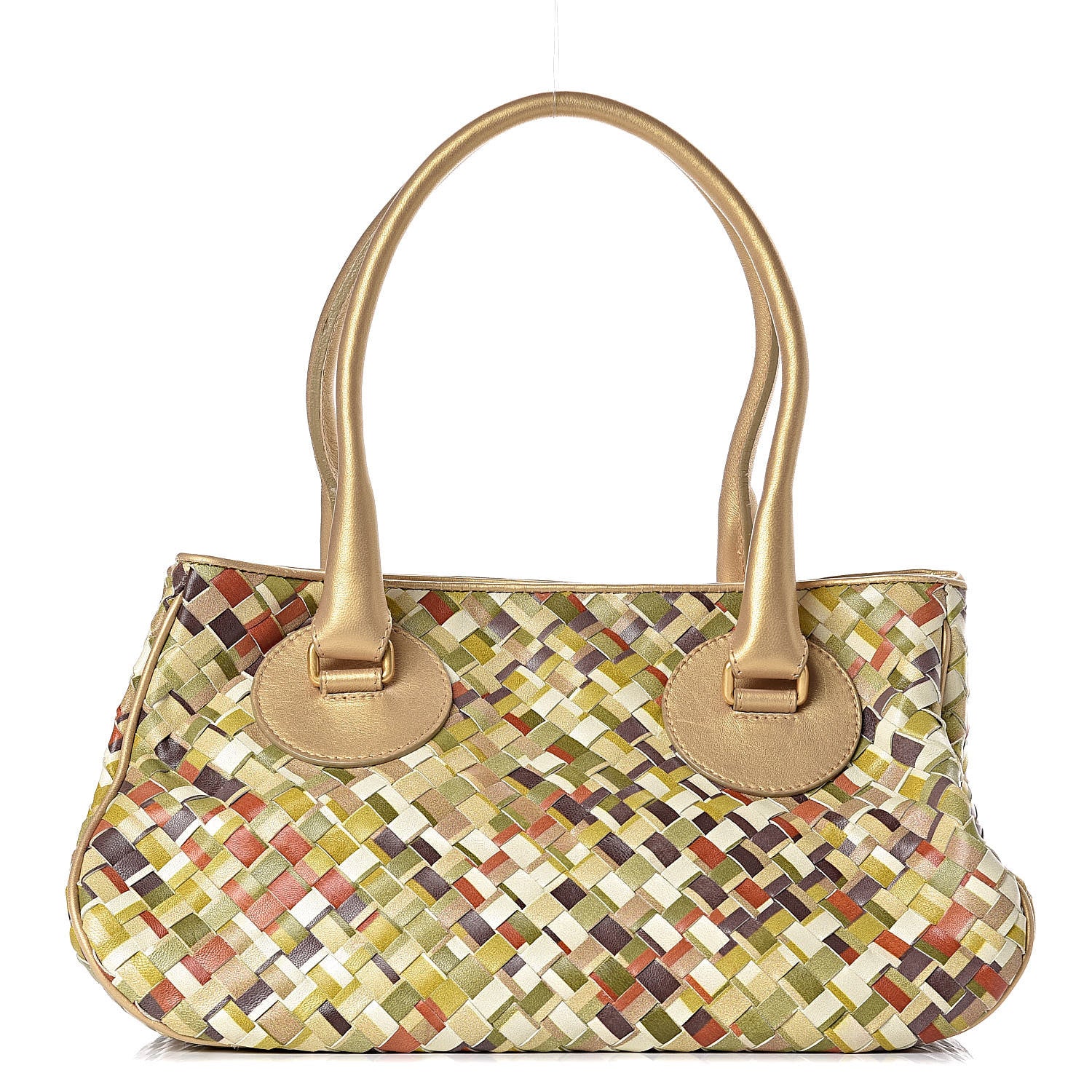 Bottega Veneta Nappa Intrecciato Satchel Multicolor 1 of 16