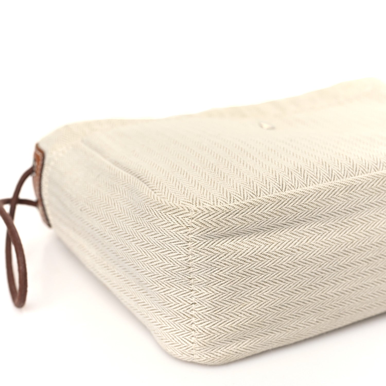 Hermes Canvas Barenia Fourbi 20 PM Pouch Naturel Fauve 8 of 9