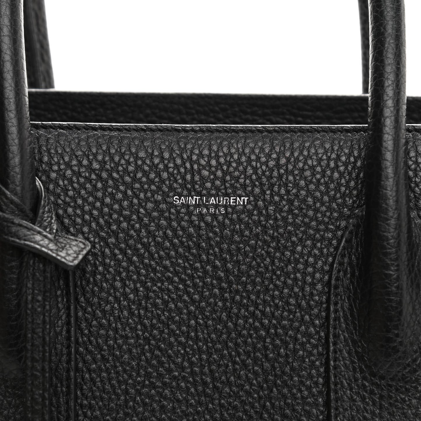 Grained Calfskin Large Sac De Jour Carryall Black