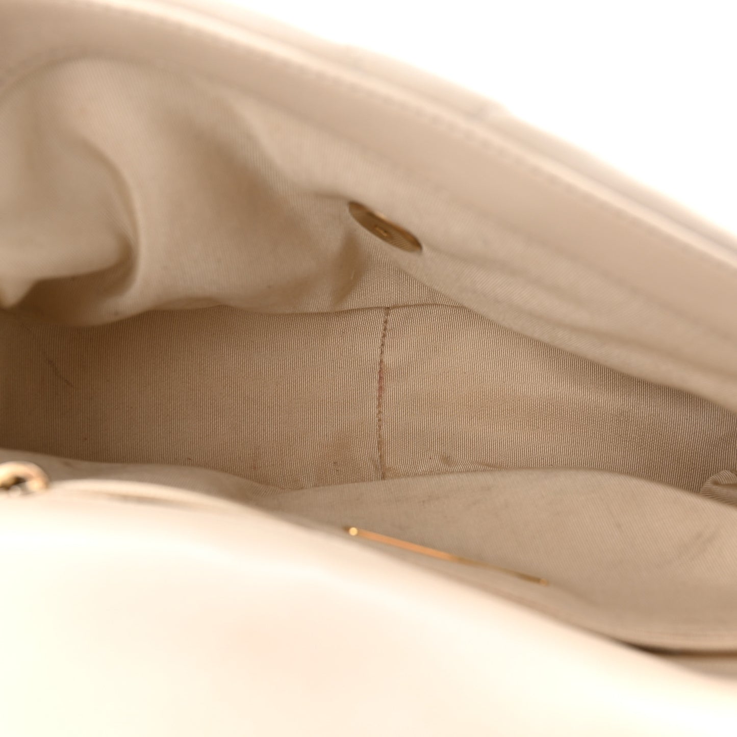 Goatskin Quilted Medium Chanel 19 Flap Beige
