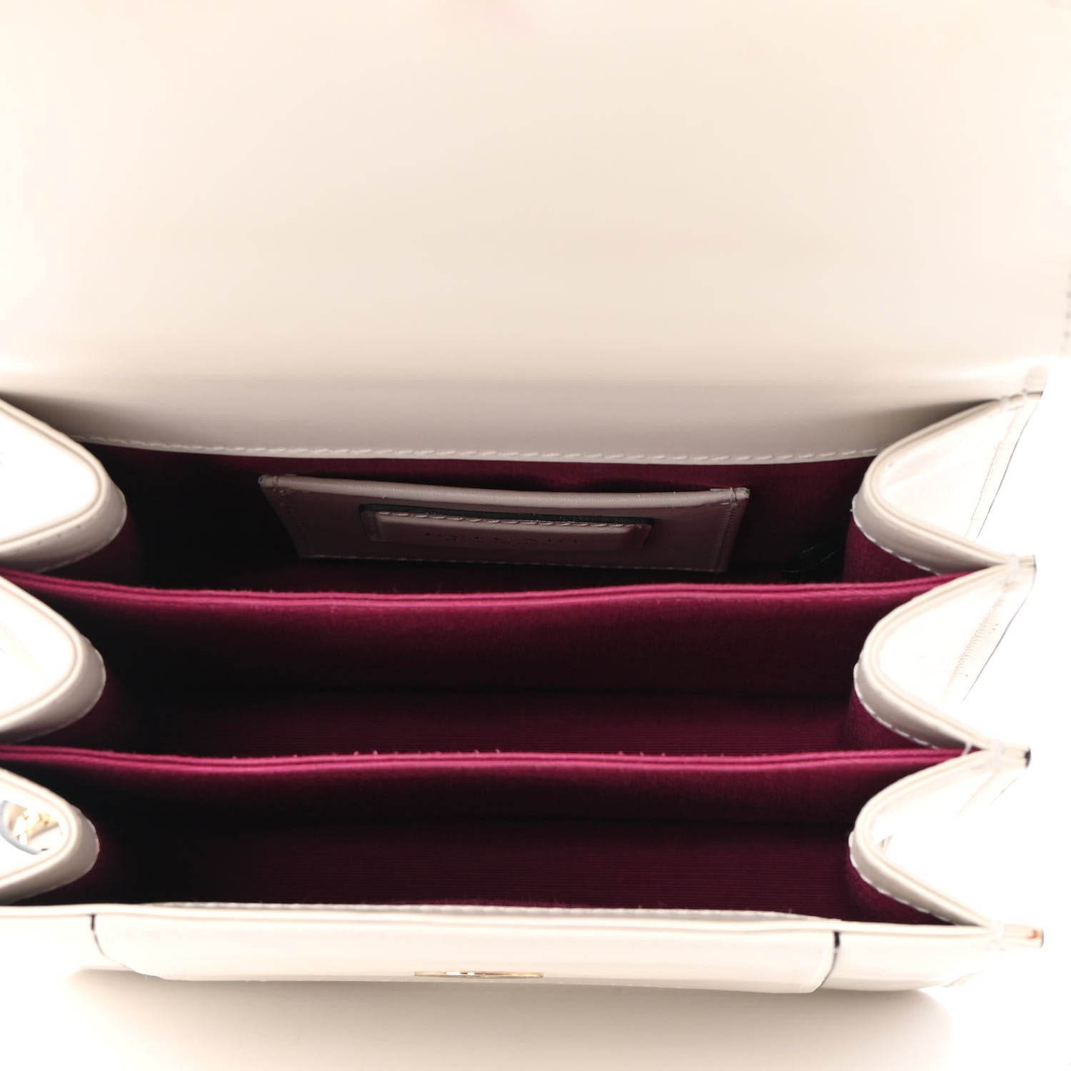 Bulgari Calfskin Serpenti Forever Top Handle White 5 of 8
