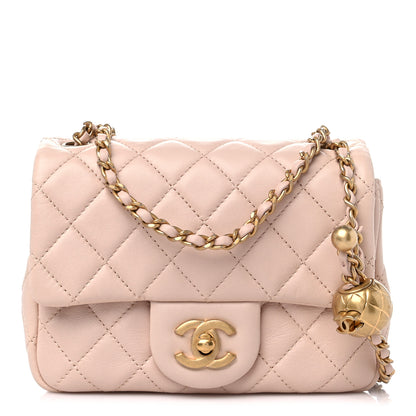 Chanel Lambskin Quilted Mini Pearl Crush Flap Light Pink 1 of 9