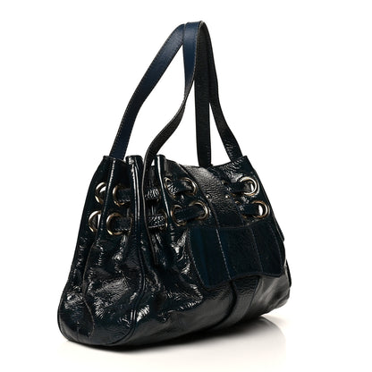 Jimmy Choo Crushed Patent Ramona Blue 3 of 7