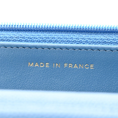 Chanel Caviar Quilted Wallet On Chain WOC Blue 7 of 12