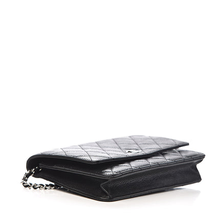 Chanel Caviar Quilted Wallet On Chain WOC Black 4 of 12