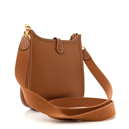 Hermes Taurillon Clemence Evelyne TPM Gold 3 of 13