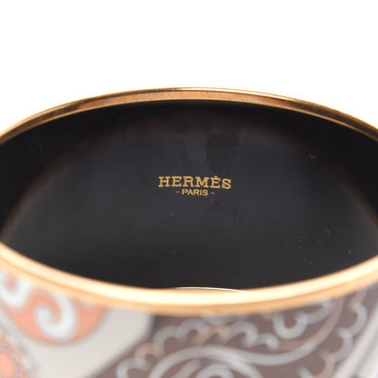Hermes Enamel Printed Extra Wide Bracelet 70 4 of 5
