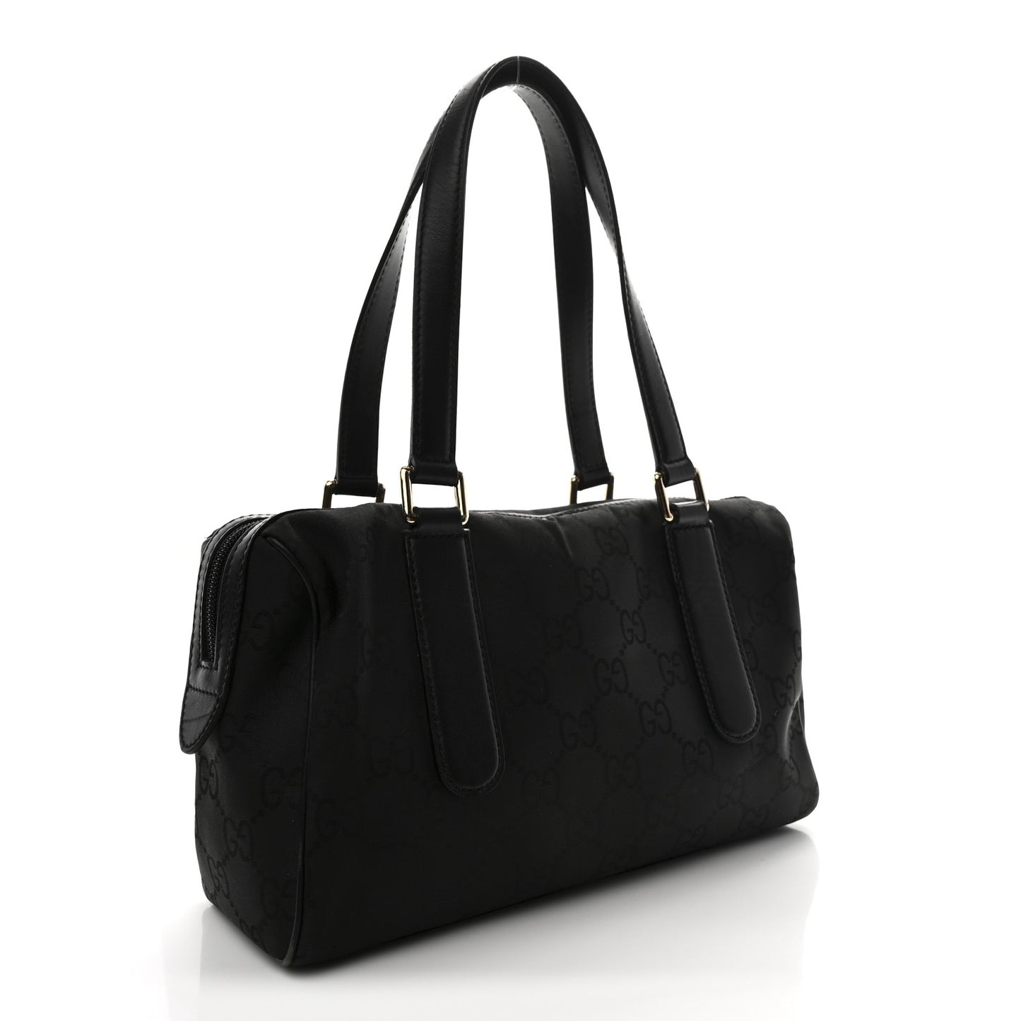 Nylon Monogram Small Boston Black