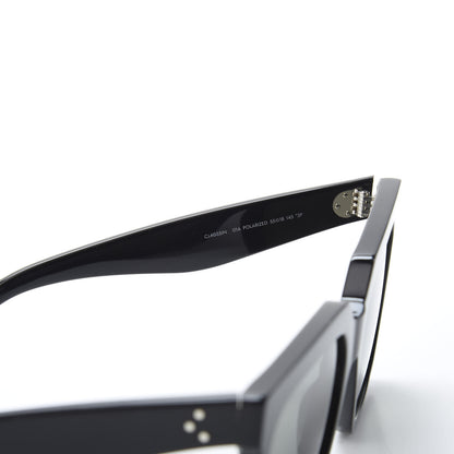 Celine Acetate Polarized Oversized Sunglasses CL4055IN Black 6 of 8