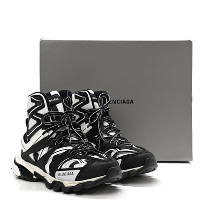 Balenciaga Mesh Nylon Mens Track Hike Sneakers 43 Black White 9 of 9
