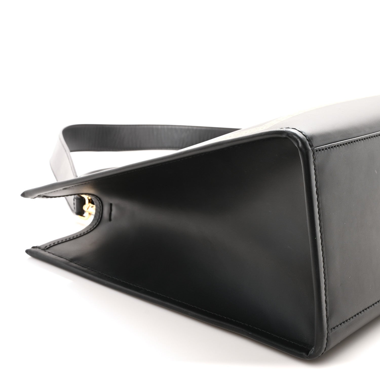 Fendi X VERSACE Calfskin Plexiglass Fendace Medium Fendi Sunshine Shopper Tote Black 9 of 10