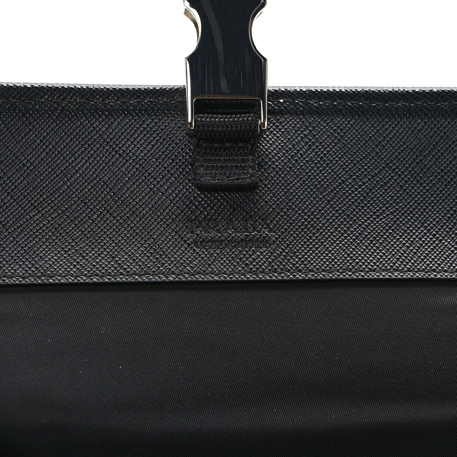 Prada Re-Nylon Saffiano Smartphone Case Crossbody Black 6 of 10