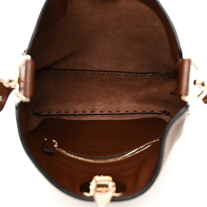 Valentino Garavani Pebbled Calfskin Small Rockstud Flip-Lock Messenger Bag Light Brown 5 of 11
