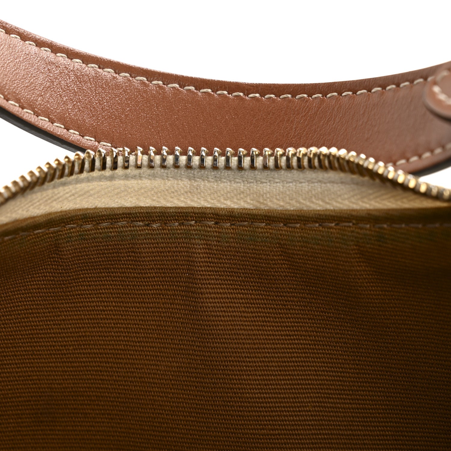 Celine Canvas Calfskin Ava Triomphe Shoulder Bag White 12 of 14