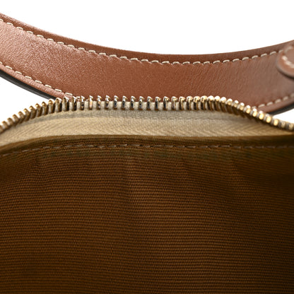 Celine Canvas Calfskin Ava Triomphe Shoulder Bag White 12 of 14