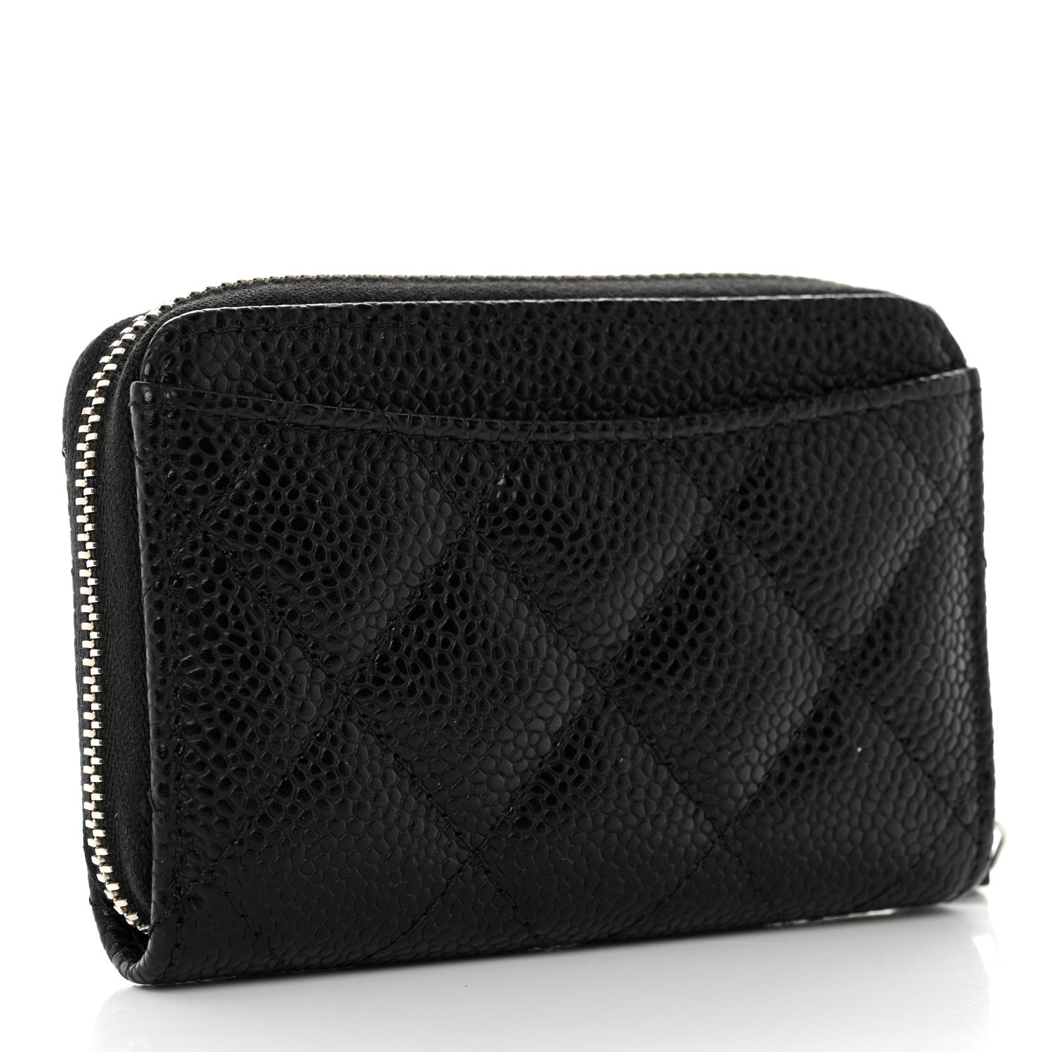 Chanel Caviar Quilted Classic Zipped Coin Purse Black 3 of 9