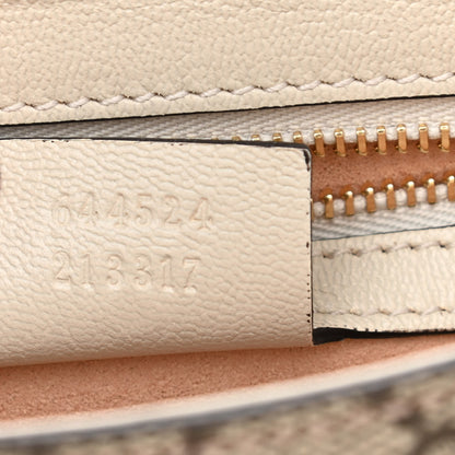 Gucci GG Supreme Monogram Calfskin Small Padlock Messenger Shoulder Bag Beige Mystic White Sun Oil 7 of 8