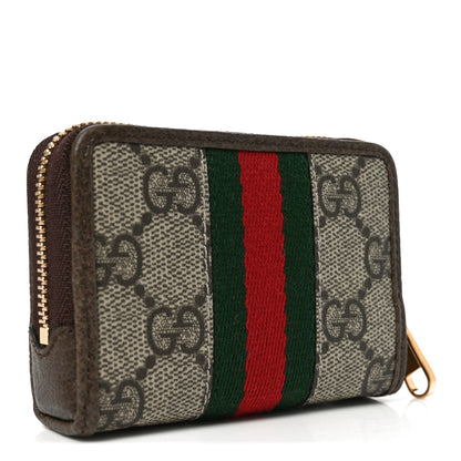 Gucci GG Supreme Monogram Web Ophidia Playing Card Case Beige New Acero 3 of 8