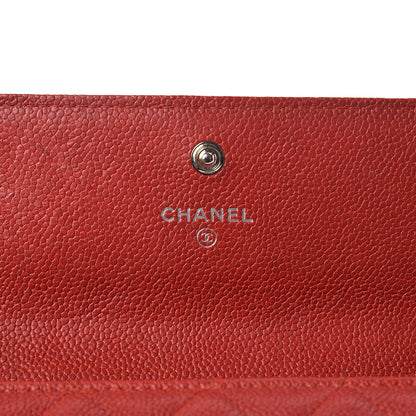 Chanel Caviar Quilted Boy Flap Wallet Red 6 of 18
