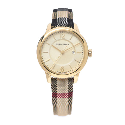 Burberry Stainless Steel Calfskin 32mm Quartz Watch Beige BU10104 1 of 4